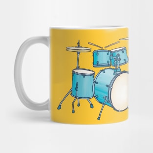 Blue drum kit Mug